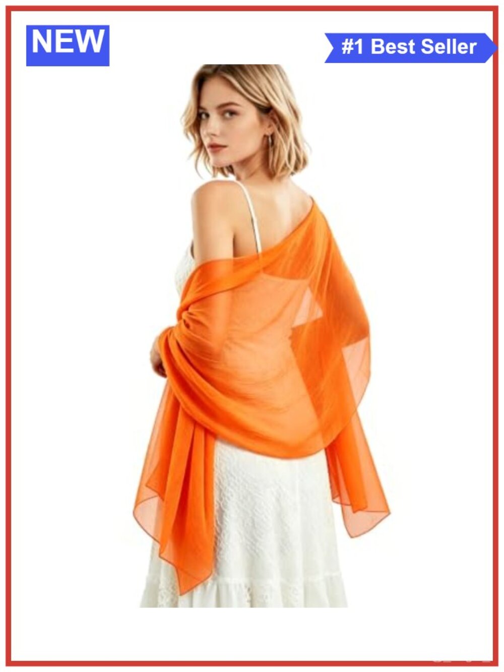 Chiffon Shawl Wrap Soft Silky Scarf for Wedding Evening Dress